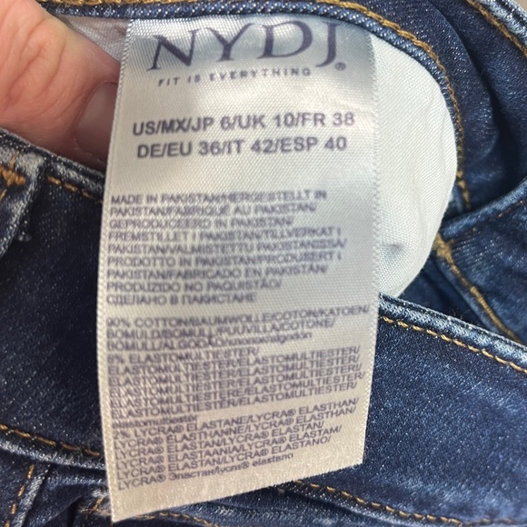 NYDJ Marilyn Straight Blue Jeans - Picture 8 of 8